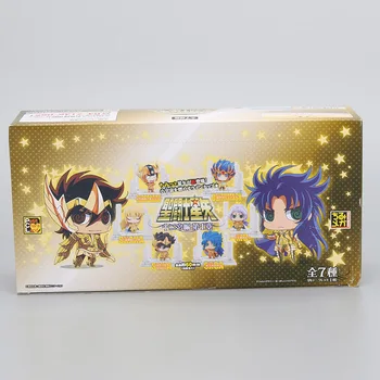 7pcs/set anime Seiya Ou de Aur Box din PVC de Acțiune Figura Cavalerii Zodiacului Jucărie Japoneză Figura Model Q-a Ediție