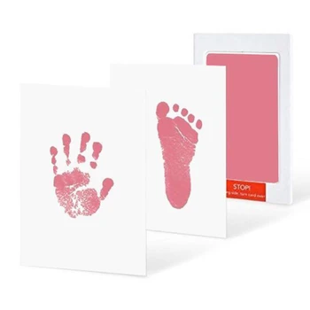 Copil nou-născut Amprenta Amprenta Kit Ink-Pad Amprenta Carduri Lemn Clipuri Cânepă Frânghie Q1FE