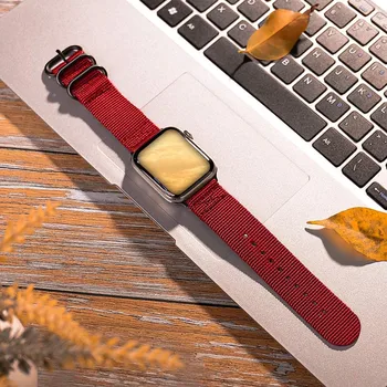 Curea panza Pentru Apple Watch SE Banda de Nailon Seria 6 44mm 40mm iWatch 5 4 Tesatura Watchbands Pentru Apple Watch 3 Curele 42mm 38mm