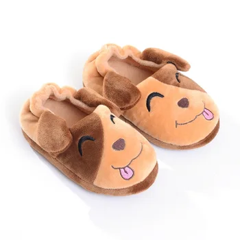 Câine de Desene animate Bumbac Papuci de Toamnă Și de Iarnă Acasă Pantofi Băieți Și Fete Caldă Non-alunecare de Copil Papuci