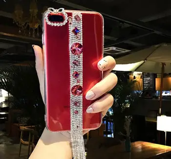 De lux diamante mari Ciucuri Stras Caz pentru iphone X XS XR XS MAX Fată Cadouri de moda telefon caz pentru iphone 6.1 6.5 5.8 2019