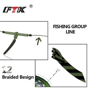 FTK 50M 12 Fire Multifilament Împletitură de Pescuit Linie de 30LB-50LB PE Pescuit Coarda Cină Puternic de apă Sărată Hook Link-ul de Linie Pentru Crap