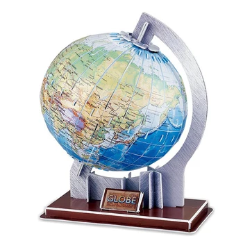 Globe World Map Puzzle 3D Model din Hârtie Astronomie Jucării de Învățare pentru Copii, Copii de Învățământ DIY Pământ Cunoaștere Puzzle-uri