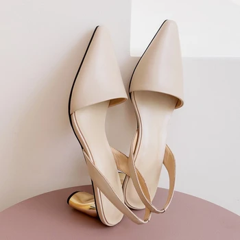 În 2020, Noi, Originale, pompe de Piele femei pantofi Slip-On a Subliniat Toe pantofi de Partid Pantofi Ciudat Stil Sexty doamnelor pantofi