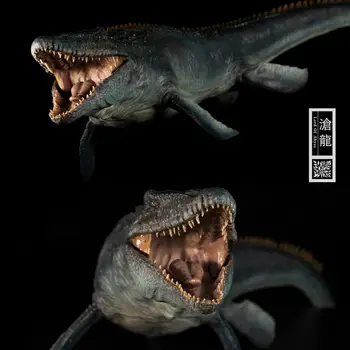 ÎN STOC! 24.8 în Nanmu Studio 1/35 Mosasaurus Original Figura Domnul Abis Dinozaur Colector de Animale Adulti Jucarii Cadou Statuie